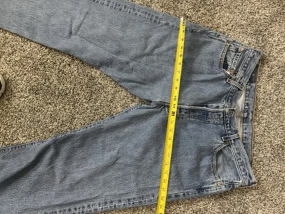 Vintage Levi’s 501 Jeans Made in USA 36x32 Button Fly 90s Original Fit Denim